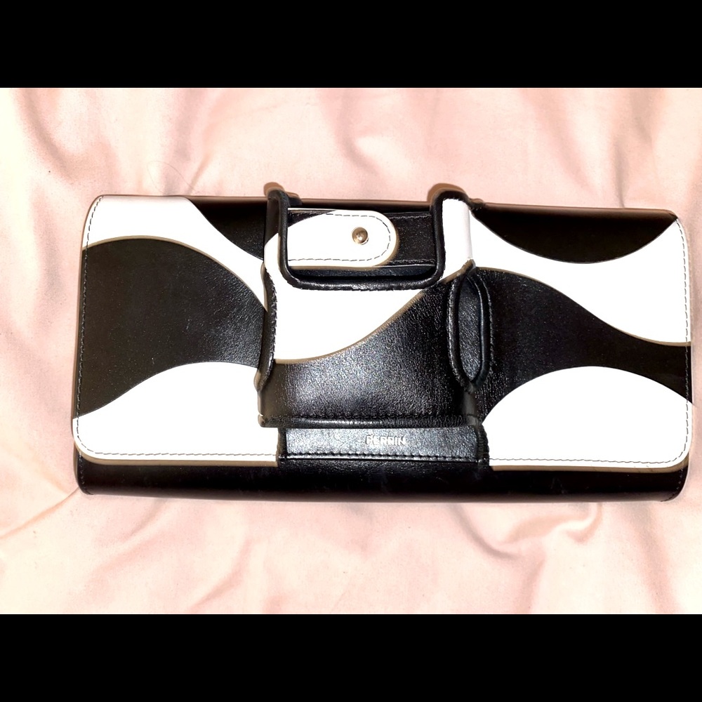 Perrin Glove Clutch Black & White RARE